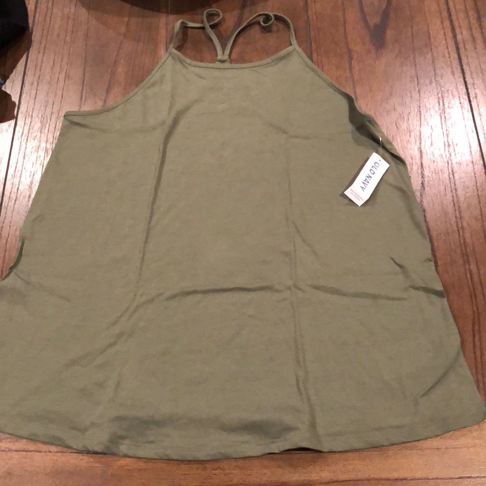 OLD NAVY olive green tank top size small